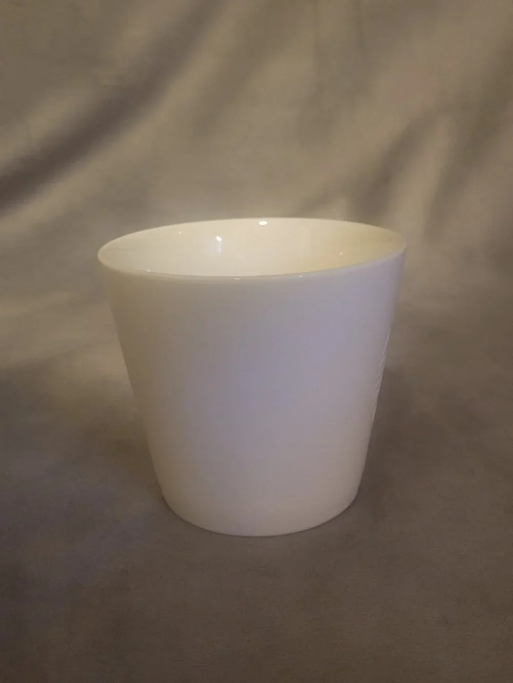 STARBUCKS 2015 Mug White Embossed Logo Siren Collectible Cup 12 oz Minimalist